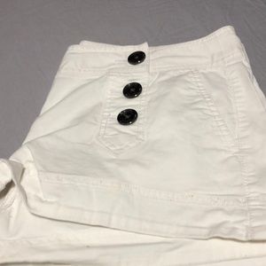 White Express shorts